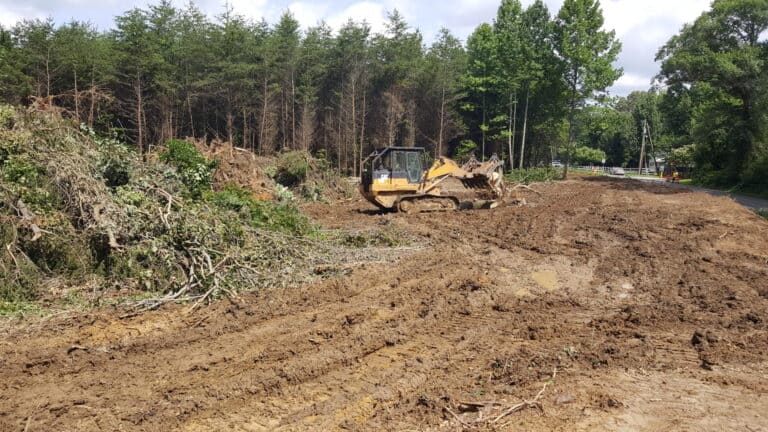 Skid Steer Clearing the Land