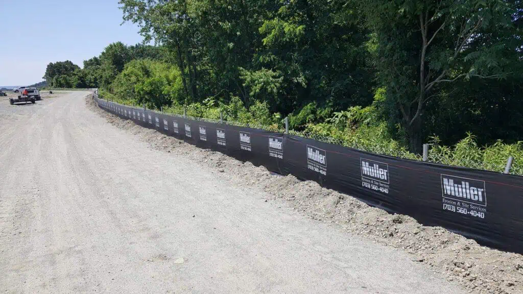 Muller Inc. Silt Fence for Erosion Control