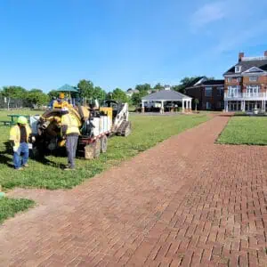 permeable pavement vaccuming